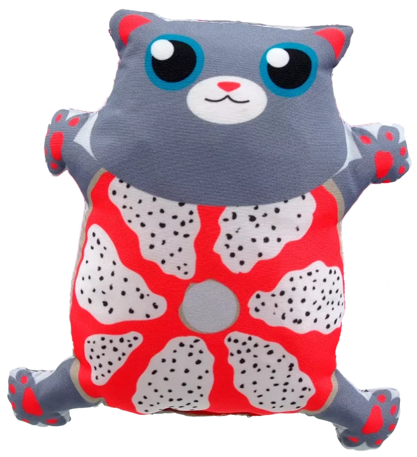 Hračka Let´s Play kočka s catnip, 14cm (typ 4)