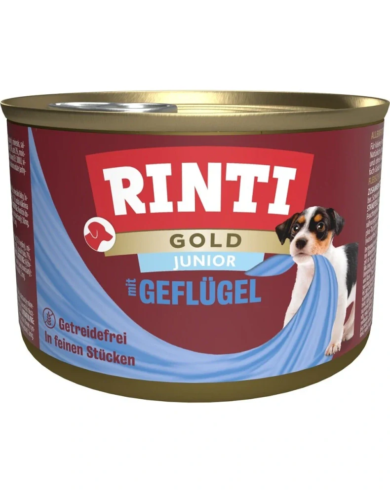 Rinti Gold Junior Poultry Mini s drůbežím masem 185 g