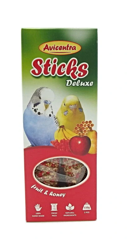 Avicentra tyč andulka ovoce+med 2ks 110 g