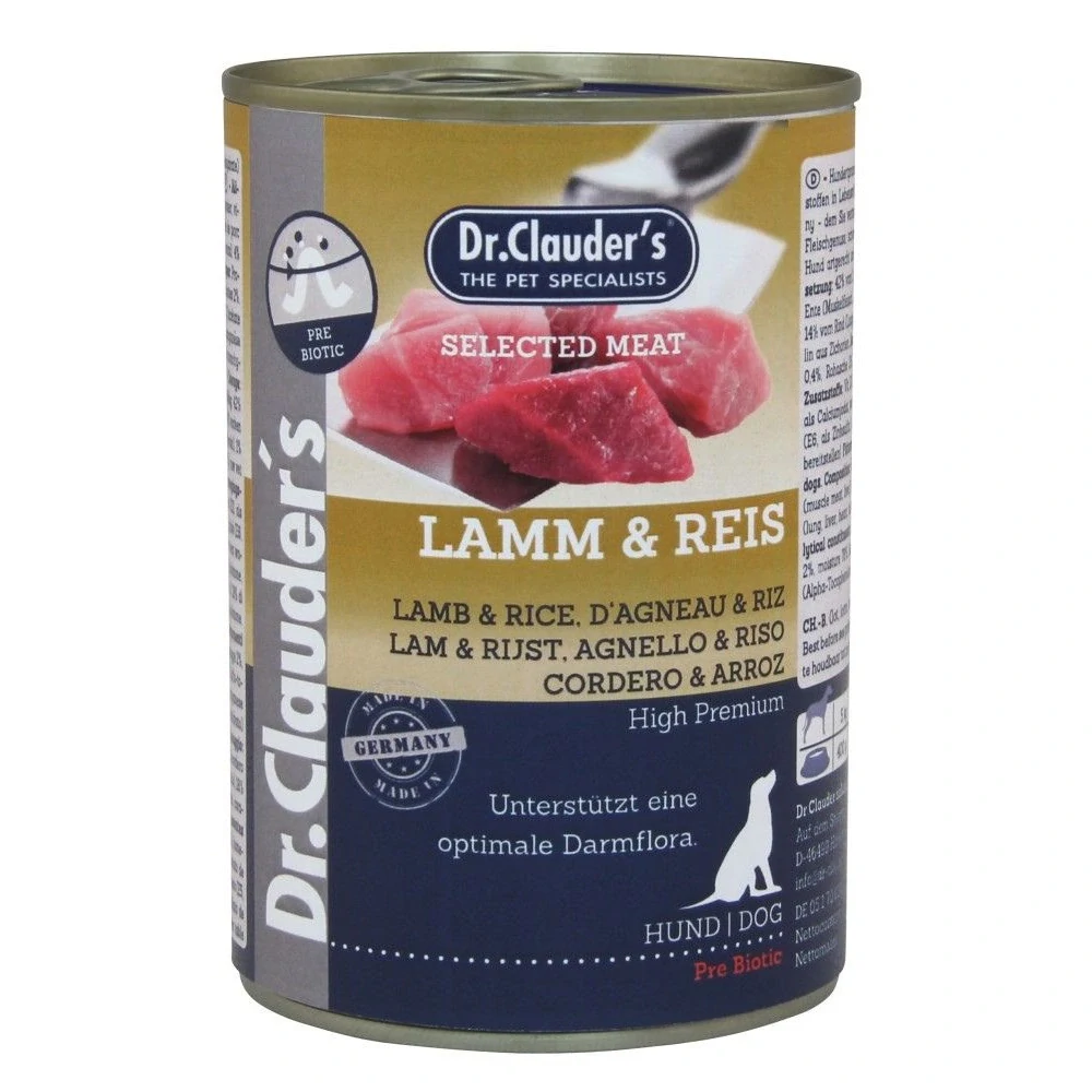 Dr.Clauder´s Dog jehně s rýží 400 g