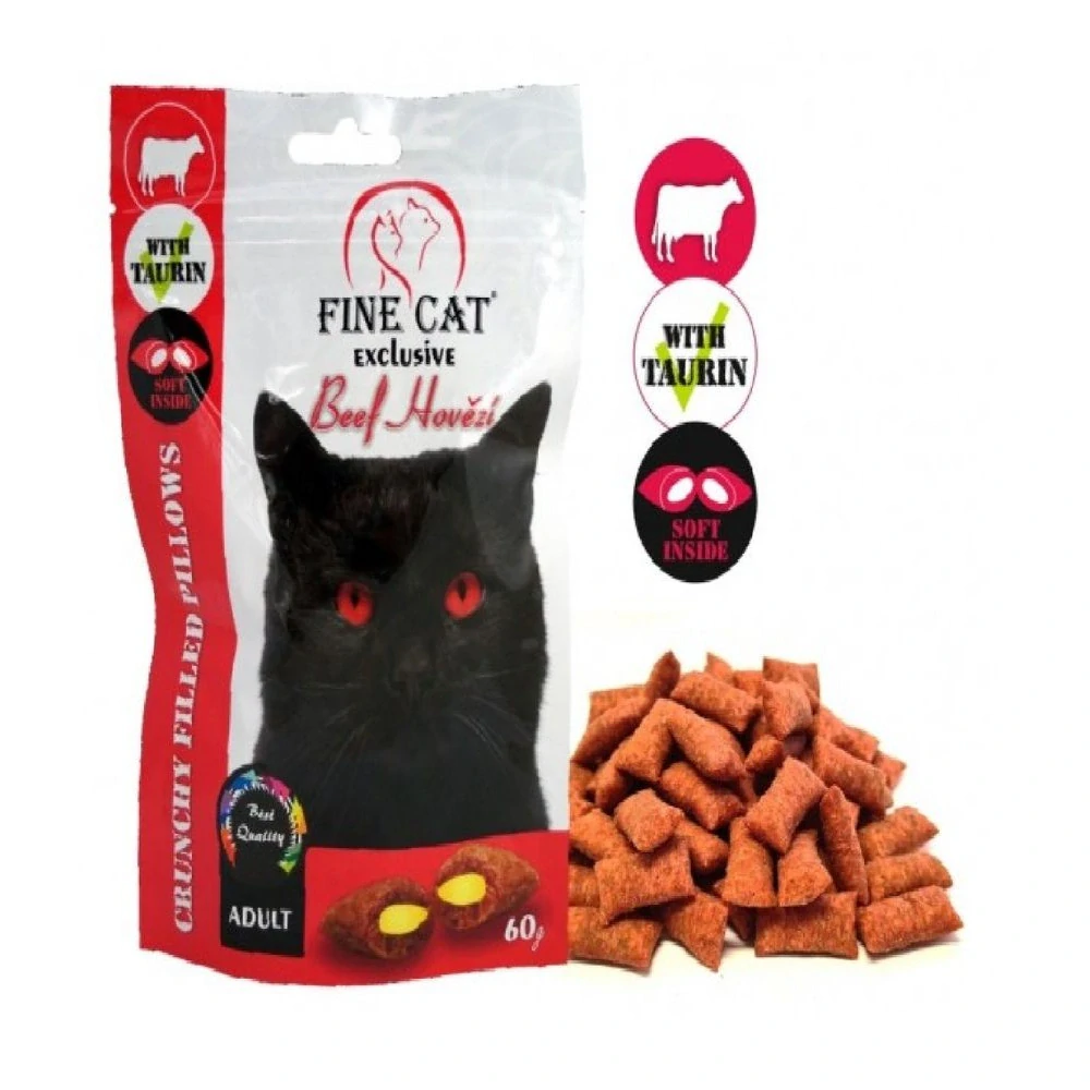 Fine Cat exclusive polštářky hovězí 60g