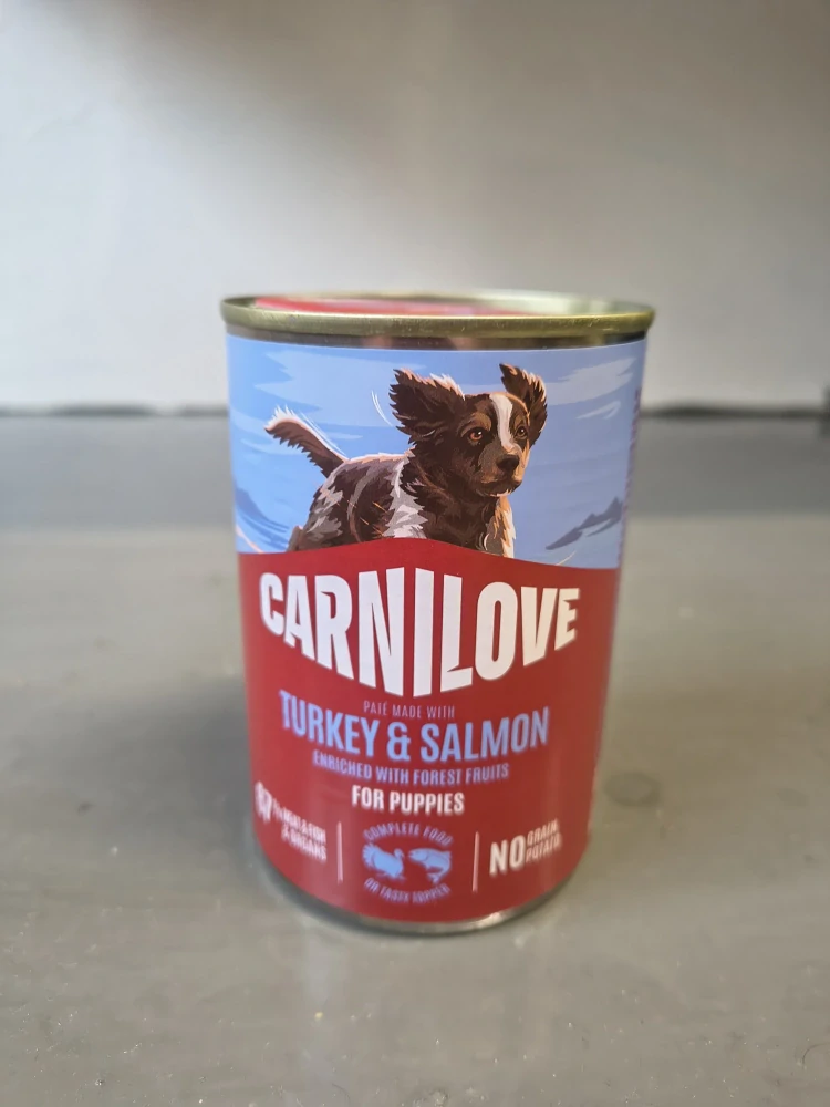 Carnilove konzerva pro štěňata (krůta,losos) 400g