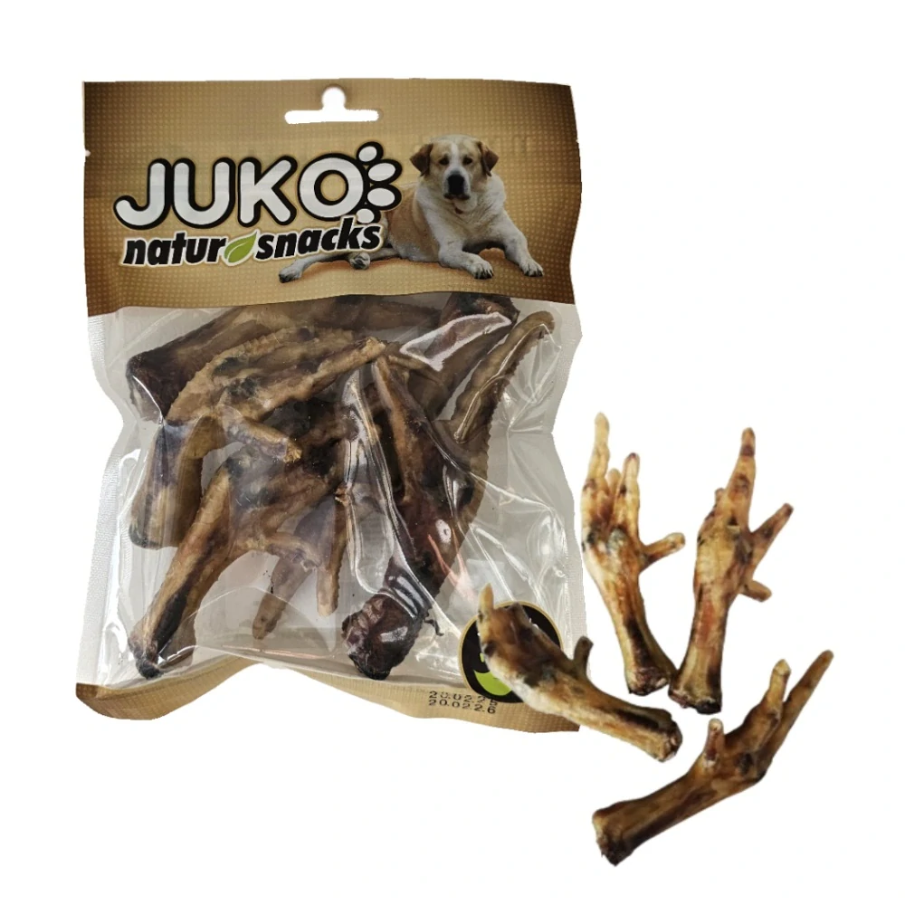 Nožky kuřecí sušené JUKO 100 g (4 - 5 ks)