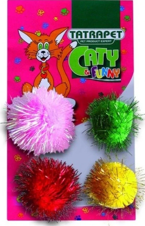 Tatrapet míček pro kočku 4cm 4ks/bal