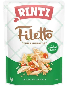 Rinti Filetto in Jelly Chicken&Vegetabless kuřecím masem a zeleninou v želé 100 g