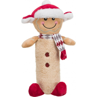 Plyšová hračka TRIXIE  - Xmas Gingerbread s PET lahví 38 cm