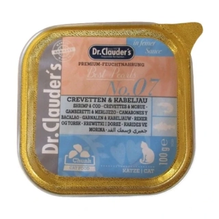 Dr.Clauder´s Crevetten & Kabeljau (treska+kreveta) cat 100 g