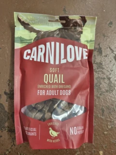 Carnilove Dog Pamlsek křepelčí s příchutí oregána 200 g