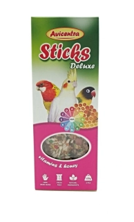 Avicentra tyč papoušek malývit+med 110 g