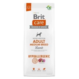 Brit Care 3kg Adult Medium Breed Hypoallergenic Lamb dog