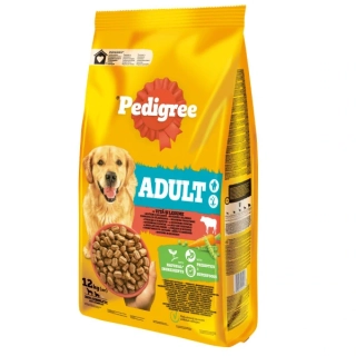 Pedigree Adult hovězí+zelenina 12 kg