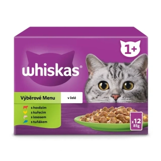 Whiskas kapsička v želé mix chutí 85 g